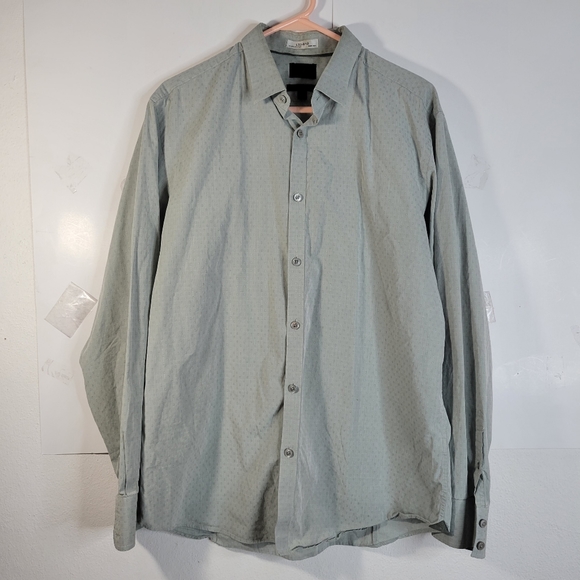 Mens Banana Republic Leggiuno Woven in Italy LS Button Front Shirt Size Large - Picture 2 of 11